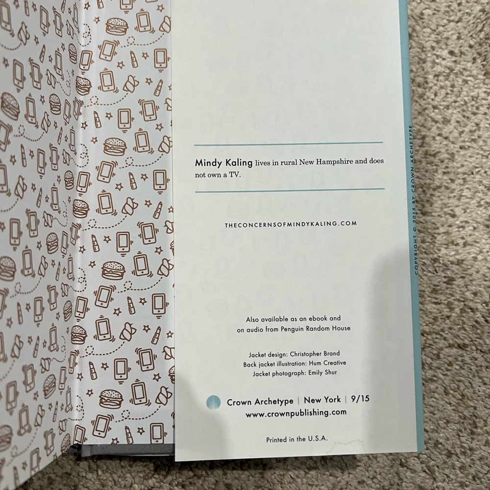 Why Not Me? by Mindy Kaling (2015, Hardcover) - Picture 5 of 5